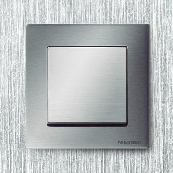Wippschalter - Sky Niessen - ABB Home and Building Automation - Einbau / Edelstahl / Glas