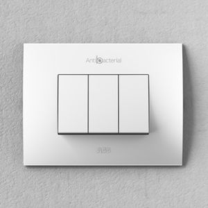 Druckschalter - Chiara - ABB Home and Building Automation - Einbau / 3-fach / Chrom