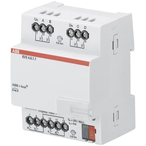 KNX-Schaltaktor - IO/S4.6.1.1 - ABB Home and Building Automation - DIN-Schiene / für Privatgebrauch / für den Innenraum