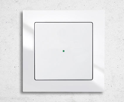 Schalter für Hausautomationssystem - Busch-axcent® - ABB Home and Building Automation - Druck / Aufputz / doppelt