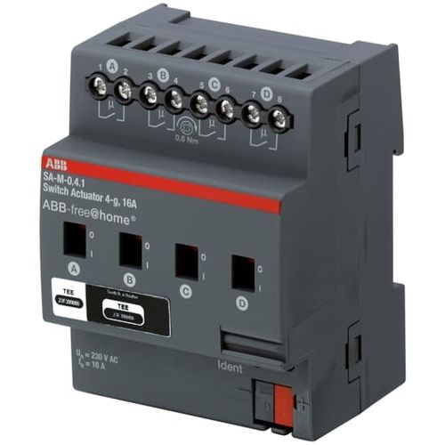 Schaltaktor für Hausautomationssystem - SA-M-0.4.1 - ABB Home and Building Automation - DIN-Schiene / für Privatgebrauch / für den Innenraum