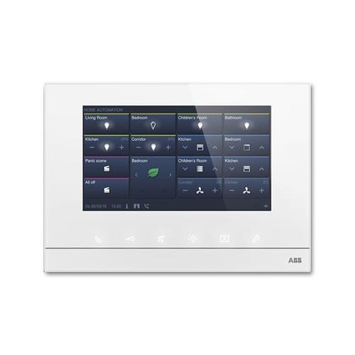 Weiße Video-Türsprechanlage - DP7-S Series  - ABB Home and Building Automation - schwarz / wandmontiert / für den Innenraum