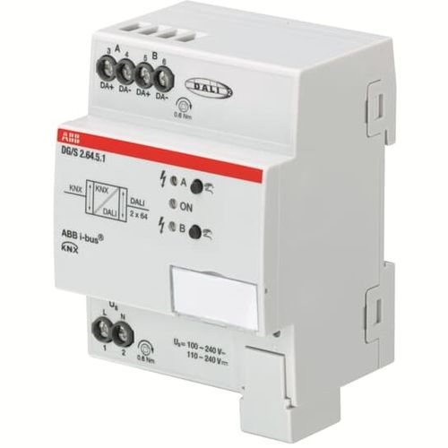 Schnittstellenmodul für Gateway - DG/S2.64.5.1 - ABB Home and Building Automation - DIN-Schiene / für Hausautomationssystem / KNX