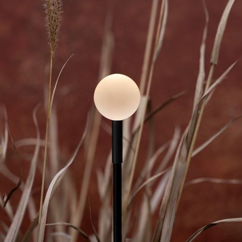 Leuchtpoller für Garten - LINFA O 120 - Lombardo - modern / Messing / PMMA