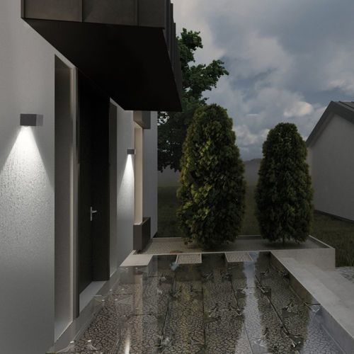 Moderne Wandleuchte - TREND 110 - Lombardo - für den Innenraum / für Außenbereich / Aluminiumguss
