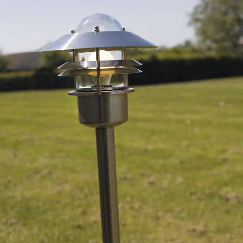 Leuchtpoller für Garten - BLOKHUS - Nordlux - klassisch / Edelstahl / Kupfer