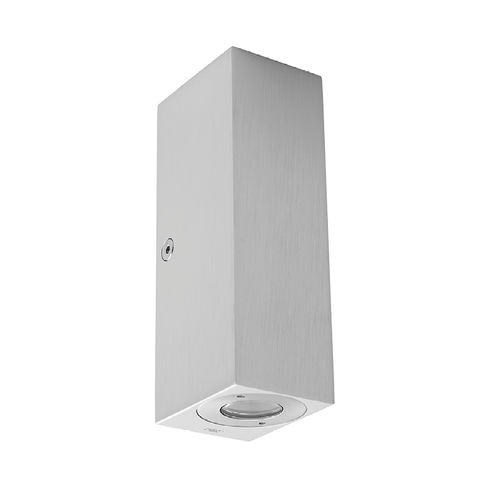 Moderne Wandleuchte - QUARK EVO - DGA - für Außenbereich / Messing / rechteckig