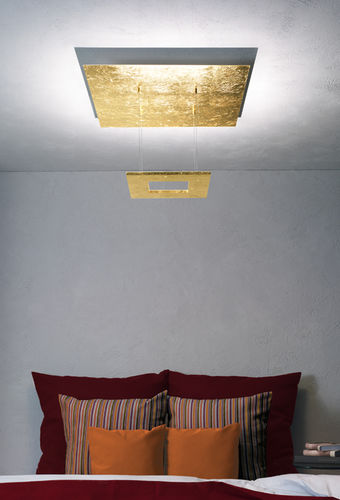 Moderne Deckenleuchte - ZEN: 342 808 09 - ESCALE Möbel & Leuchten - quadratisch / Aluminium / LED