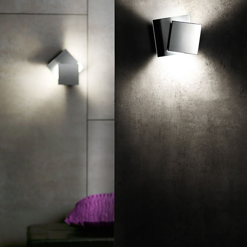 Moderne Wandleuchte - 9520 - Holtkötter Leuchten - für den Innenraum / gebürstetes Aluminium / poliertes Aluminium