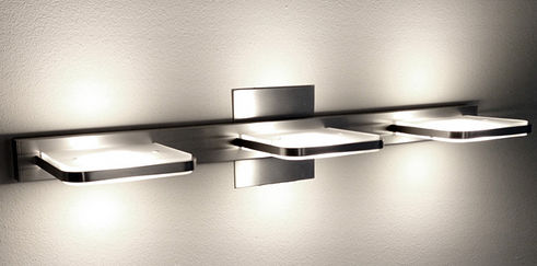 Moderne Wandleuchte - 9584 - Holtkötter Leuchten - für den Innenraum / Milchglas / quadratisch