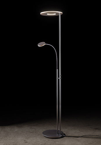 Hängelampe - 9908 - Holtkötter Leuchten - gebürstetes Aluminium / modern / für den Innenraum