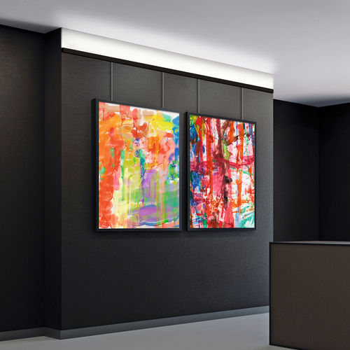 Wandmontiertes Beleuchtungsprofil - S-LINE GALLERY - MBNLED - PROLED - LED / modulares Beleuchtungssystem / für Ausstellungen