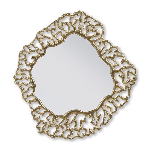 Wandmontierter Spiegel - FILIGREE - Christopher Guy - modern / Mahagoni / gold