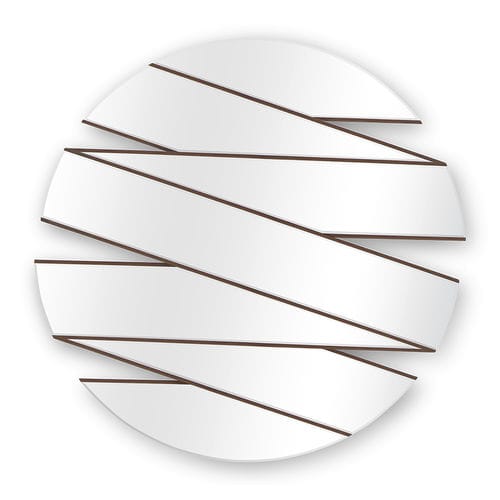 Wandmontierter Spiegel - 50-2899 EST-OUEST - Christopher Guy - modern / rund / Laubholz