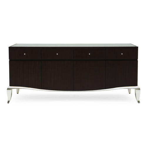 Klassisches Sideboard - 85-0038 RIVIERA - Christopher Guy - Mahagoni / Glas / weiß