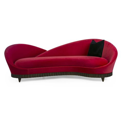Halbrundes Sofa - COURBÉ - Christopher Guy - modern / Samt / Satin