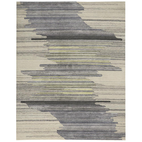 Moderner Teppich - 47-0051 THE KNOLLS - Christopher Guy - Streifenmuster / Seide / Neuseelandwolle