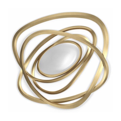 Wandmontierter Spiegel - Orbit  - Christopher Guy - modern / Skulptur / lackiertes Holz