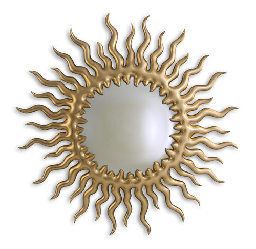 Wandmontierter Spiegel - 50-2996 HELIANTHUS - Christopher Guy - klassisch / rund / Laubholz