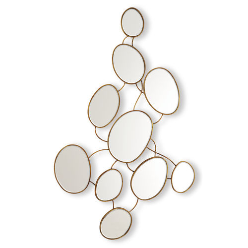 Wandmontierter Spiegel - 50-2736 MARSHMALLOW - Christopher Guy - klassisch / Stahl / gold