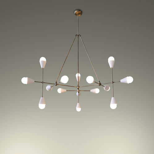Moderner Kronleuchter - Jagger - Zefkilis Bros Co - Delight - Metall / 14 Glühbirnen / Halogen