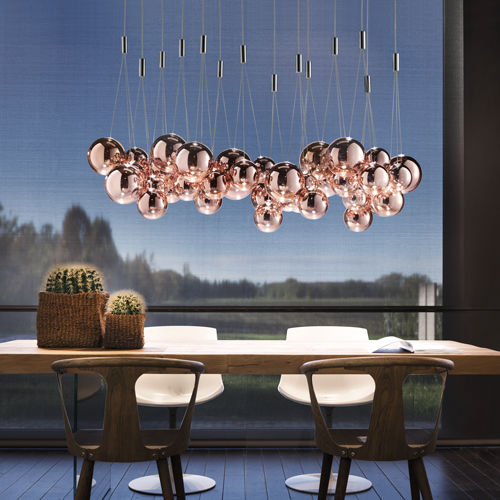 Hängelampe - RANDOM - LODES - geblasenes Glas / modern / mit Kabel