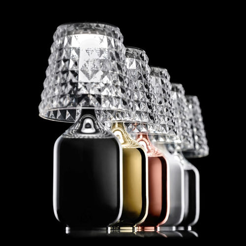 Tragbare Lampe - VALENTINA - LODES - aus verchromtem Metall / PMMA / modern