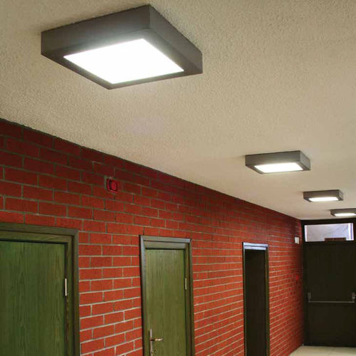 Moderne Deckenleuchte - SD 3030 OPL - Arlight Aydinlatma A.Ş. - quadratisch / Opalglas / Stahlblech
