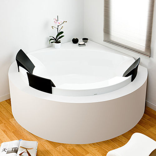 Badewanne für Eckeinbau - AVIVA: 6619 - HOESCH - freistehend / Acryl / doppelt