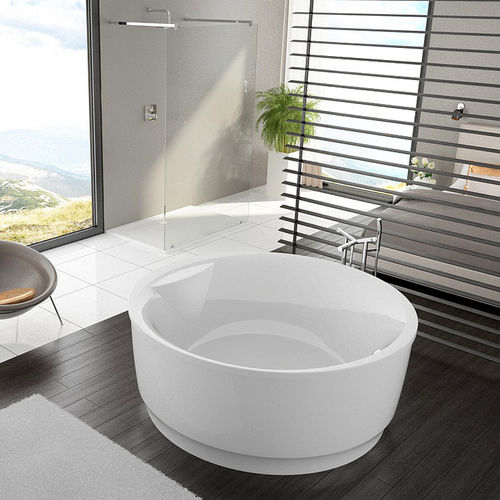Runde Badewanne - TONDO: 6631 - HOESCH - freistehend / Acryl / weiß