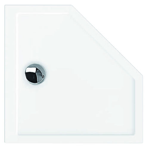 Duschwanne für Eckeinbau - SAMAR: 4461 - HOESCH - zum Einbauen / extraflach / Acryl