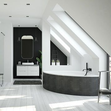Badewanne für Eckeinbau - 3840.010 - HOESCH - freistehend / für Wohnungen / Acryl