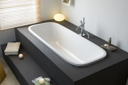 Holzbadewanne - SINGLEBATH UNO: 3687 - HOESCH - Acryl / weiß