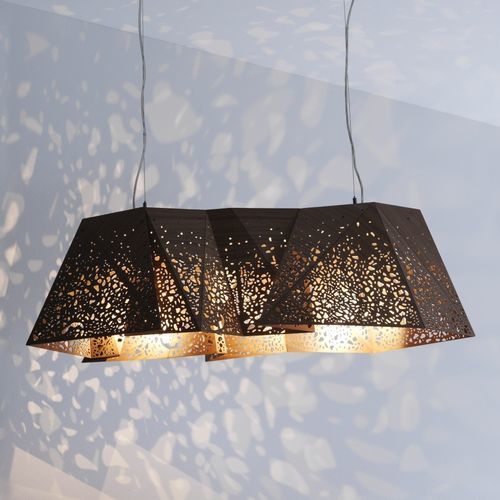 Hängelampe - PLYWOOD - CASAMANIA HORM - Nussbaum / originelles Design / mit Kabel