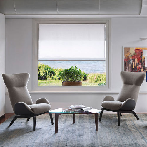 Sessel / skandinavisches Design - SOHO - CASAMANIA HORM - Stoff / Leder / Ohren