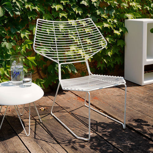 Moderner Stuhl - ALIENO PEACOCK - CASAMANIA HORM - für Garten / Stoff / aus lackiertem Metall