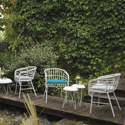 Moderner Stuhl - RAPHIA  - CASAMANIA HORM - für Außenbereich / aus lackiertem Aluminium / Gestell aus gestrichenem Aluminium