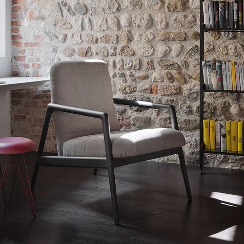 Design-Sessel - CARNABY - CASAMANIA HORM - Leder / Stoff / Esche