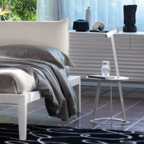 Moderner Beistelltisch - ALBINO TORCIA - CASAMANIA HORM - Metall / Nussbaum / lackiertes MDF