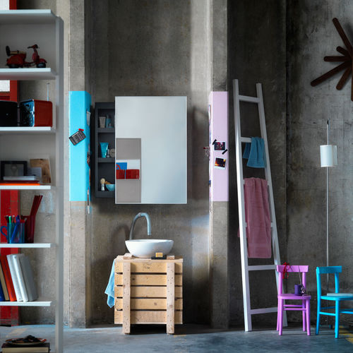 Wandmontierter Spiegel - BACKSTAGE - CASAMANIA HORM - Design / rechteckig / Aluminium