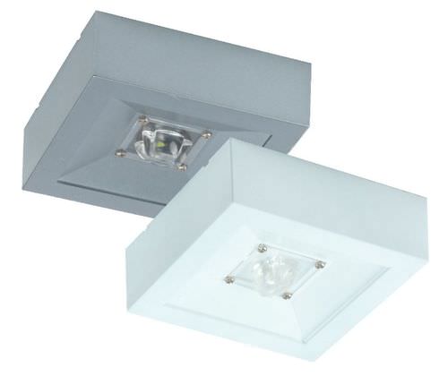 Deckenmontierte Notbeleuchtung - LOVATO - MODUS, Spol. - quadratisch / LED / Polycarbonat