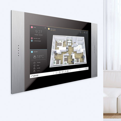 Touchscreen für multifunktionales Hausautomationssystem - SUPERIO - DIVUS. Show it. Control it. - für Audio-Hausautomationssystem / Überwachung / für Gebäudeautomation