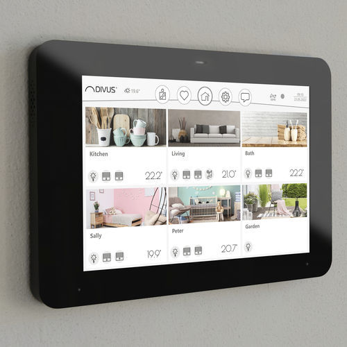 KNX-Touchscreen - KNX IQ08 - DIVUS. Show it. Control it. - für Hausautomationssystem / für Konferenz / für Zugangskontrolle