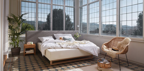 Doppelbett - TITLIS - HÜSLER NEST - modern / Polster / Kopfteil