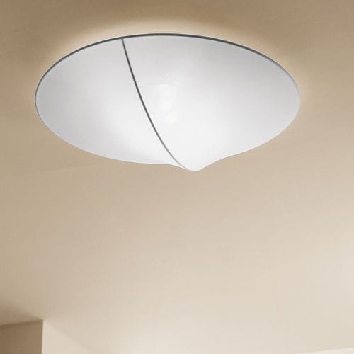Moderne Deckenleuchte - NELLY - AXO Light - rund / Metall / Stoff