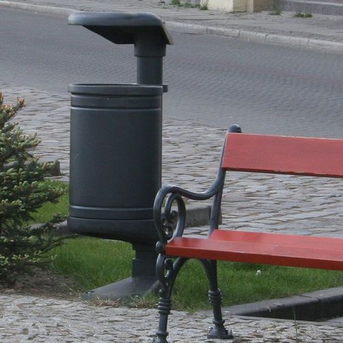 Park-Abfallbehälter - K2  - F.P.H. Art Metal Sp.J. - Stahl / Gusseisen / mit Deckel
