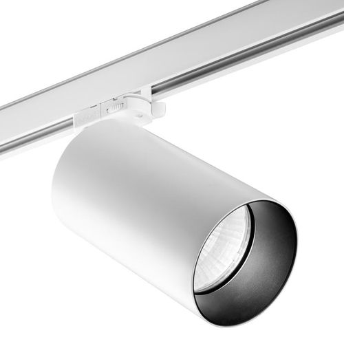 LED-Schienenleuchte - ATOM - Leds-C4 - rund / Aluminium / für Gewerbegebrauch