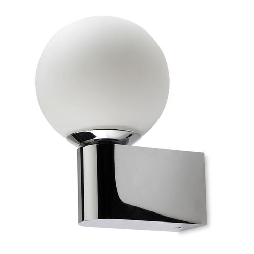 Moderne Wandleuchte - ORION  - Leds-C4 - Stahl / Vorderseite aus Hartglas / rund