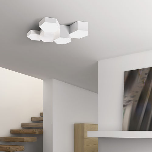 Moderne Deckenleuchte - SIX - Leds-C4 - Aluminium / Polycarbonat / LED