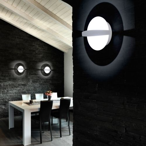 Moderne Wandleuchte - SATURN  - Leds-C4 - für den Innenraum / Aluminium / rund